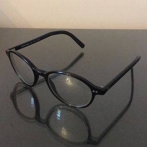 Polo Ralph Lauren Black Rim Round Eyeglasses 2052 made in Italy